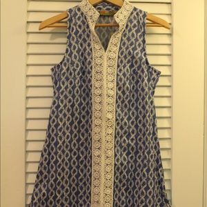 Blue shift dress